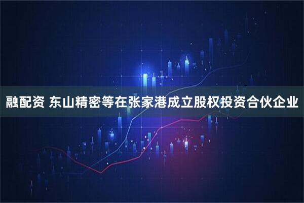 融配资 东山精密等在张家港成立股权投资合伙企业